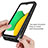 Silicone Matte Finish and Plastic Back Cover Case 360 Degrees for Samsung Galaxy A03 Core