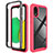 Silicone Matte Finish and Plastic Back Cover Case 360 Degrees for Samsung Galaxy A03 Core