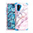 Silicone Matte Finish and Plastic Back Cover Case 360 Degrees for Samsung Galaxy Note 10 5G Blue