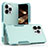 Silicone Matte Finish and Plastic Back Cover Case 360 Degrees MQ1 for Apple iPhone 14 Pro Cyan