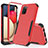 Silicone Matte Finish and Plastic Back Cover Case 360 Degrees MQ1 for Samsung Galaxy A02s Red