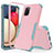 Silicone Matte Finish and Plastic Back Cover Case 360 Degrees MQ1 for Samsung Galaxy F02S SM-E025F