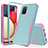 Silicone Matte Finish and Plastic Back Cover Case 360 Degrees MQ1 for Samsung Galaxy F02S SM-E025F Colorful