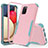 Silicone Matte Finish and Plastic Back Cover Case 360 Degrees MQ1 for Samsung Galaxy M02s