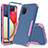 Silicone Matte Finish and Plastic Back Cover Case 360 Degrees MQ1 for Samsung Galaxy M02s