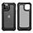 Silicone Matte Finish and Plastic Back Cover Case 360 Degrees R02 for Apple iPhone 12 Pro