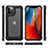 Silicone Matte Finish and Plastic Back Cover Case 360 Degrees R02 for Apple iPhone 12 Pro Max