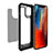 Silicone Matte Finish and Plastic Back Cover Case 360 Degrees R02 for Apple iPhone 12 Pro Max