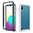 Silicone Matte Finish and Plastic Back Cover Case 360 Degrees U01 for Samsung Galaxy A02 White