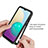 Silicone Matte Finish and Plastic Back Cover Case 360 Degrees U01 for Samsung Galaxy M02