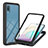 Silicone Matte Finish and Plastic Back Cover Case 360 Degrees U02 for Samsung Galaxy A02