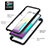 Silicone Matte Finish and Plastic Back Cover Case 360 Degrees U02 for Samsung Galaxy A02