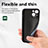 Silicone Matte Finish and Plastic Back Cover Case 360 Degrees U04 for Apple iPhone 13