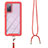 Silicone Matte Finish and Plastic Back Cover Case 360 Degrees with Lanyard Strap for Samsung Galaxy S20 FE 4G