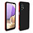 Silicone Matte Finish and Plastic Back Cover Case 360 Degrees WL1 for Samsung Galaxy M32 5G Black