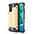 Silicone Matte Finish and Plastic Back Cover Case for Huawei Honor 30S Gold