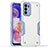 Silicone Matte Finish and Plastic Back Cover Case for Motorola Moto G71s 5G