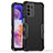 Silicone Matte Finish and Plastic Back Cover Case for Motorola Moto G71s 5G Black