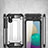 Silicone Matte Finish and Plastic Back Cover Case for Samsung Galaxy A02