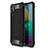 Silicone Matte Finish and Plastic Back Cover Case for Samsung Galaxy A02 Black