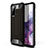 Silicone Matte Finish and Plastic Back Cover Case for Samsung Galaxy S20 FE 4G Black