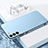 Silicone Matte Finish and Plastic Back Cover Case for Samsung Galaxy S21 FE 5G Blue