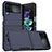 Silicone Matte Finish and Plastic Back Cover Case for Samsung Galaxy Z Flip4 5G