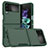 Silicone Matte Finish and Plastic Back Cover Case for Samsung Galaxy Z Flip4 5G