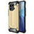 Silicone Matte Finish and Plastic Back Cover Case for Xiaomi Mi 11 Pro 5G Gold