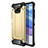 Silicone Matte Finish and Plastic Back Cover Case for Xiaomi Poco X3 Gold