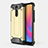 Silicone Matte Finish and Plastic Back Cover Case for Xiaomi Redmi 8 Gold