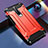 Silicone Matte Finish and Plastic Back Cover Case for Xiaomi Redmi K30i 5G Red