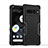 Silicone Matte Finish and Plastic Back Cover Case QW1 for Google Pixel 7 Pro 5G Black