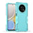 Silicone Matte Finish and Plastic Back Cover Case QW1 for Huawei Honor X9 5G Mint Blue