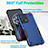 Silicone Matte Finish and Plastic Back Cover Case QW1 for Realme 9 4G