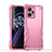 Silicone Matte Finish and Plastic Back Cover Case QW1 for Realme 9 4G Pink