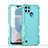 Silicone Matte Finish and Plastic Back Cover Case QW1 for Realme C21Y