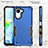 Silicone Matte Finish and Plastic Back Cover Case QW1 for Realme C30