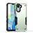 Silicone Matte Finish and Plastic Back Cover Case QW1 for Realme C30