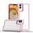 Silicone Matte Finish and Plastic Back Cover Case QW1 for Samsung Galaxy M04 White