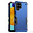 Silicone Matte Finish and Plastic Back Cover Case QW1 for Samsung Galaxy M53 5G Blue