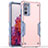 Silicone Matte Finish and Plastic Back Cover Case QW1 for Samsung Galaxy S20 FE 5G Pink