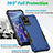 Silicone Matte Finish and Plastic Back Cover Case QW1 for Vivo Y21a