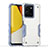 Silicone Matte Finish and Plastic Back Cover Case QW1 for Vivo Y35 4G