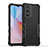 Silicone Matte Finish and Plastic Back Cover Case QW1 for Vivo Y76 5G Black