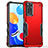 Silicone Matte Finish and Plastic Back Cover Case QW1 for Xiaomi Redmi Note 11 4G (2022)