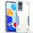 Silicone Matte Finish and Plastic Back Cover Case QW1 for Xiaomi Redmi Note 11 4G (2022)