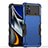 Silicone Matte Finish and Plastic Back Cover Case QW1 for Xiaomi Redmi Note 11E Pro 5G Blue