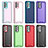 Silicone Matte Finish and Plastic Back Cover Case QW2 for Samsung Galaxy A52 4G