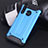 Silicone Matte Finish and Plastic Back Cover Case R01 for Huawei Honor 10i Sky Blue